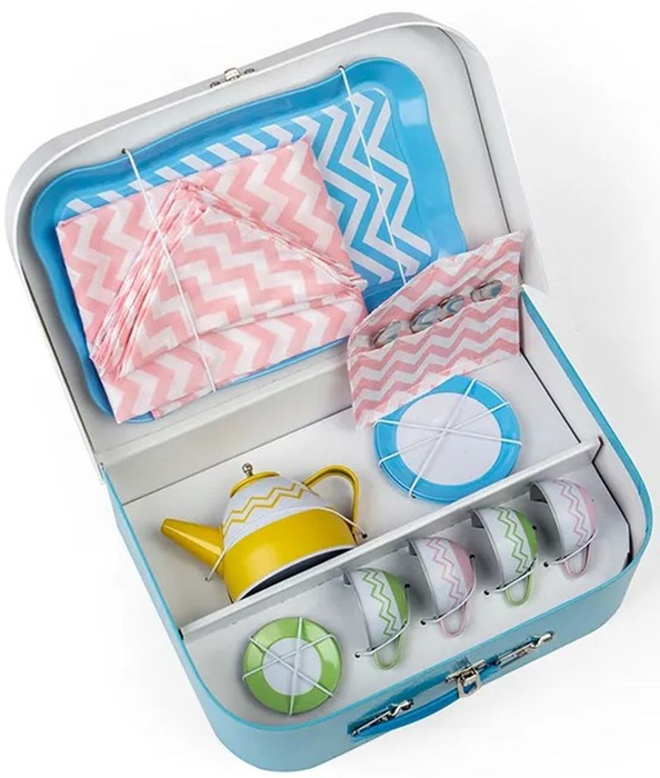 Przenośny zestaw do zabawy w herbatkę dla dzieci Bigjigs