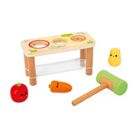 Gra przebijanka z młotkiem drewniana Warzywa Farma Janod