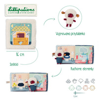 Miękka książeczka z przytulanką Dobranoc Owieczka Yvon Lilliputiens