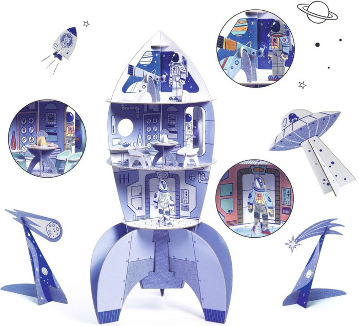 Rakieta kosmiczna zestaw zrób to sam Djeco