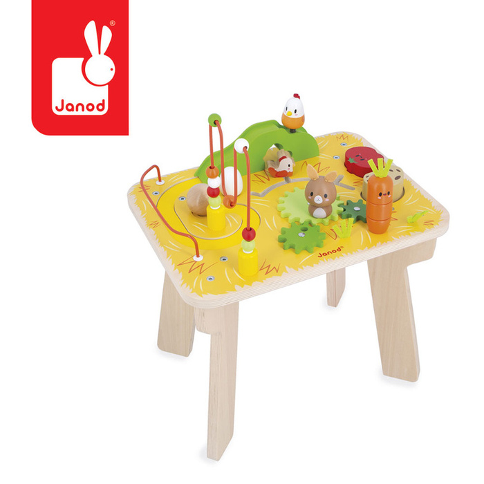 Drewniany stolik edukacyjny Farma Janod