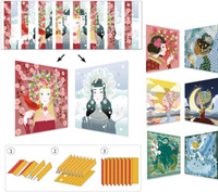 Zestaw artystyczny dla dzieci plisy Piękne królowe Djeco