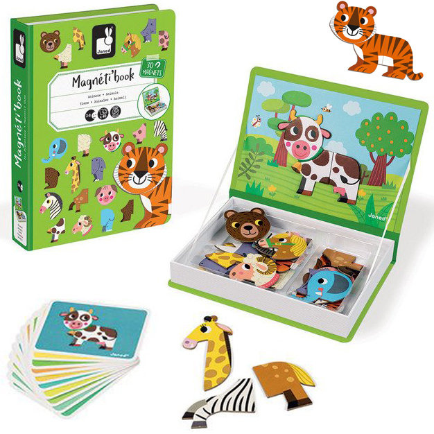 Magnetyczna układanka Zwierzęta Magnetibook kolekcja 2018, Janod