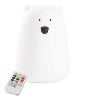 Lampka LED z pilotem biały duży miś Rabbit & Friends