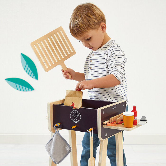 Grill drewniany z akcesoriami Janod