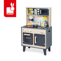 Duża drewniana kuchnia z dźwiękiem, światłem LED i 6 akcesoriami Mozaika 3-8 lat Janod