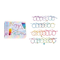 Zestaw kreatywny robienie biżuterii Tęczowe bransoletki 30 szt. Janod