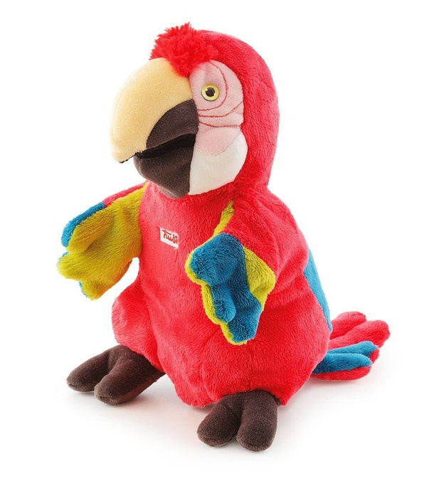 Pacynka na rękę, pluszowa maskotka. Papuga, Trudi