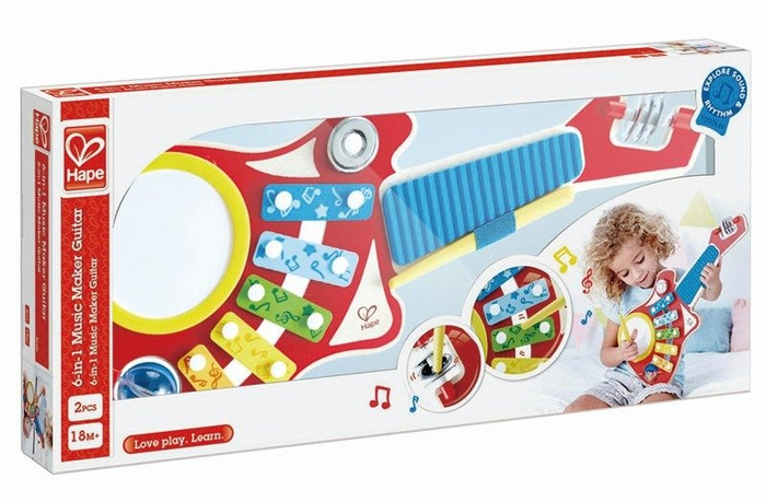 Instrumenty muzyczne dla dzieci Występ solisty 6w1 Hape