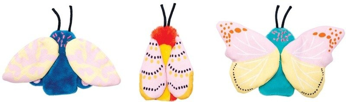 Zestaw 3 pacynek na palce Motyle Natural Historian Manhattan Toy