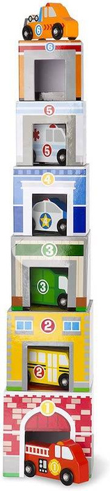 Wieża z klocków z autkami Melissa & Doug