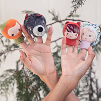 Pacynki z bajki Czerwony Kapturek 4szt. na palec Lilliputiens