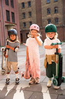 SCOOTANDRIDE Highwaykick 3S Hulajnoga z systemem sterowania 2w1 i kółkami LED składana 3+ Rose