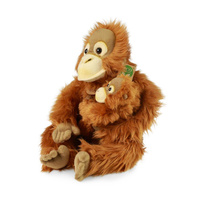 Maskotka dla dzieci orangutan z dzieckiem 28 cm Rappa