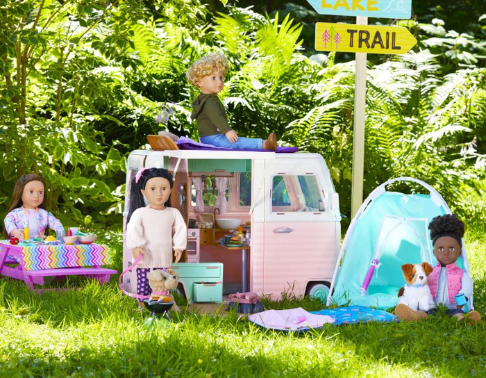 Lodziarnia na kółkach z wyposażeniem Sweet stop ice cream truck Our Generation