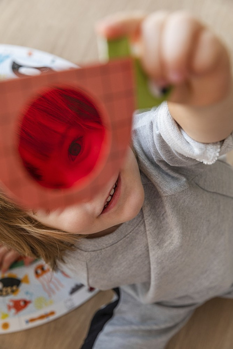 Puzzle okrągłe XXL Odkrywaj zwierzątka Goula