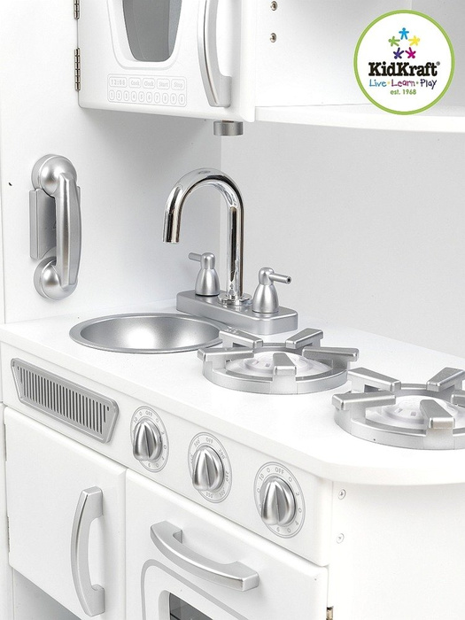 Biała kuchnia dla dzieci, drewniana. Vintage, KidKraft