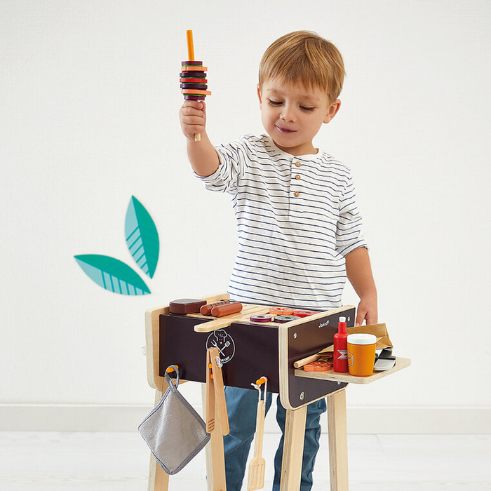 Grill drewniany z akcesoriami Janod