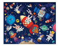 Puzzle w walizce Rakieta kosmiczna 54 el. Janod