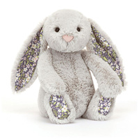 Króliczek z Kwiecistymi Uszami Srebrny Bloom 18 cm Jellycat