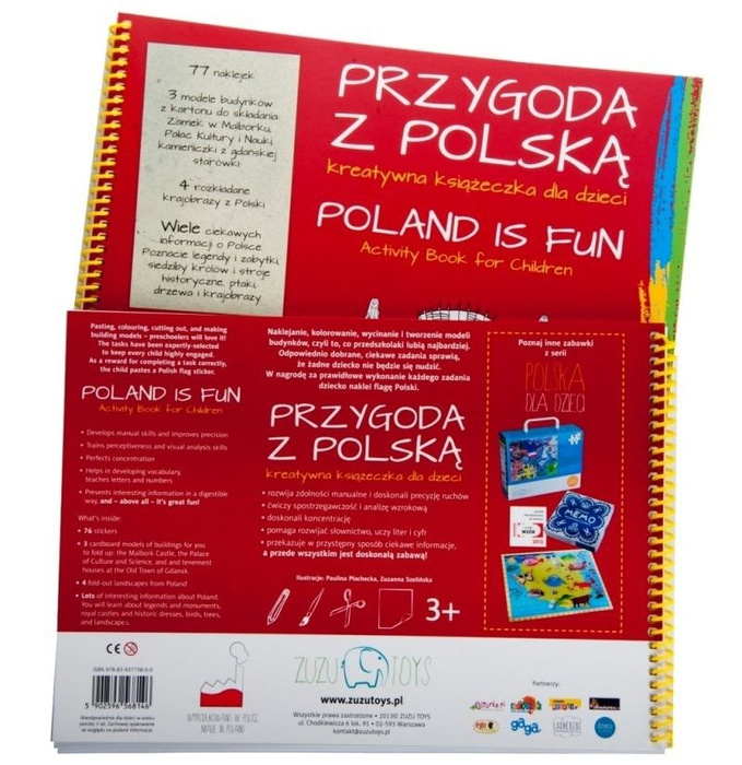 Książka dla dzieci. Przygoda z Polską, Zuzu Toys