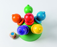 Drewniana zabawka Kaktus do nauki kształtów i kolorów Pilch