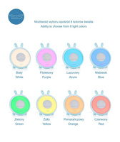 Królik Lampka budząca światłem niebieska Rabbit & Friends