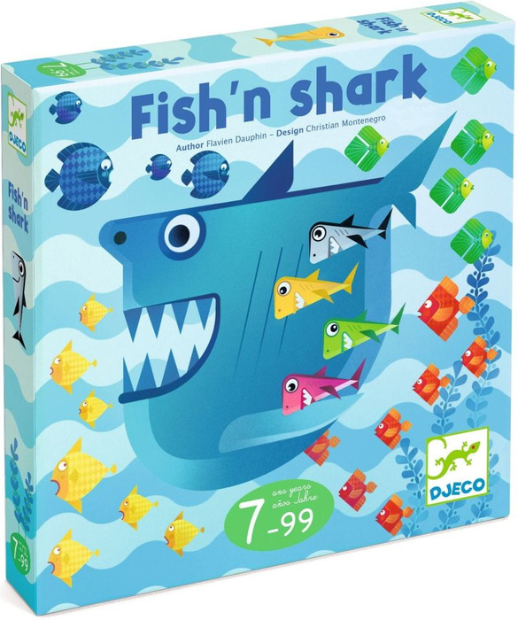 Strategiczna gra planszowa Fish'n Shark Djeco