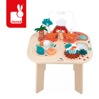 Stolik edukacyjny drewniany wielofunkcyjny Dinozaury Janod