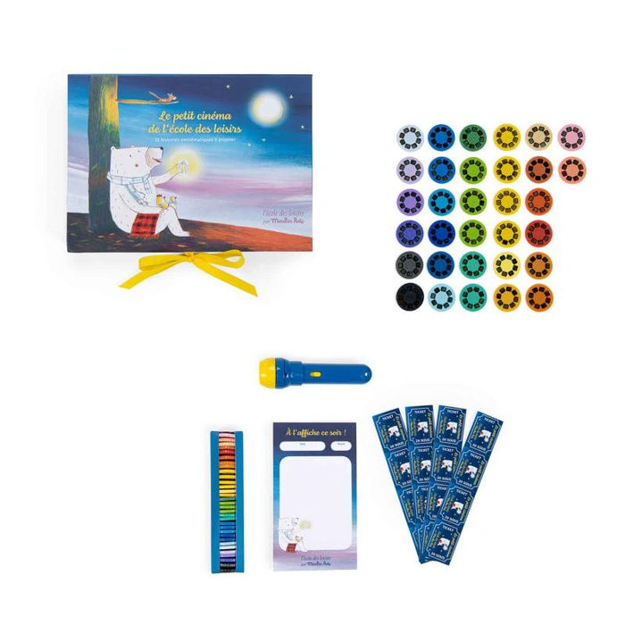 Mini kino z projektorem 32 historyjki Szkoła rekreacyjna Moulin Roty