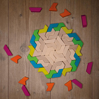 Drewniane klocki GeoBlox MaxiMix 60 el. Erzi