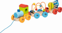 Drewniana zabawka do ciągnięcia dla dzieci Pociąg Rio Goki