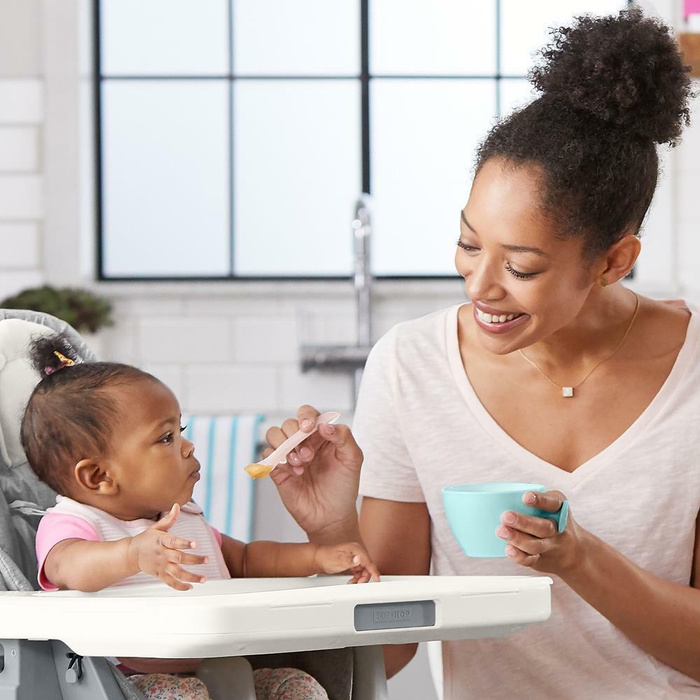 Zestaw łyżeczek Easy-Feed Grey/Soft Coral Skip Hop