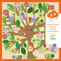 Zestaw kreatywny filcowe Wyklejanki Drzewa Djeco