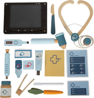 Pluszowy królik z torbą weterynarza i akcesoriami Small Foot