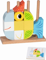 Drewniana układanka Vario peg 12 wzorów Goki