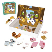 Magnetyczne puzzle dla dzieci Farma Goula