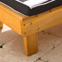 Drewniany leżak ogrodowy z parasolem KidKraft