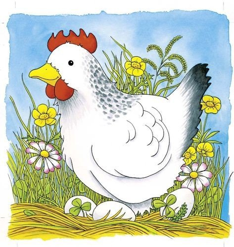 Układanka drewniana, warstwowa. Kura, Goki