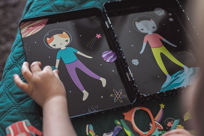 Magnetyczna układanka Kosmiczny kot Mudpuppy