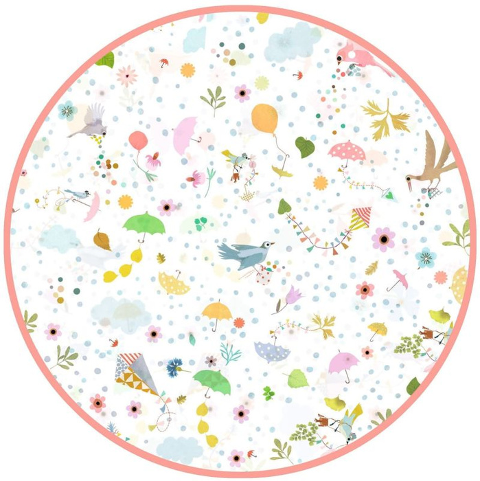 Transparentna pelerynka przeciwdeszczowa dla dzieci Wiosna Djeco