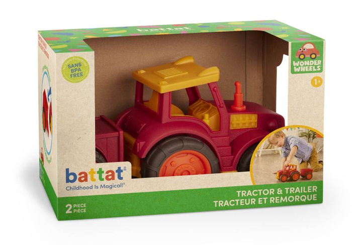 Traktor z przyczepką dla dzieci Wonder Wheels Battat