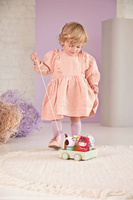 Drewniany wózek do ciągnięcia Wilk Louis LILLIPUTIENS 