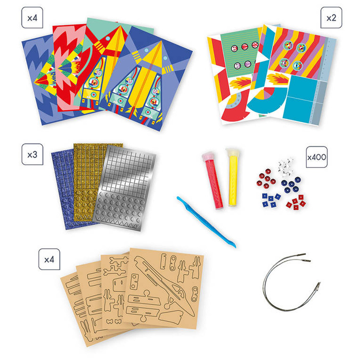 Multizestaw kreatywny dla dzieci Kosmiczne Przygody Janod