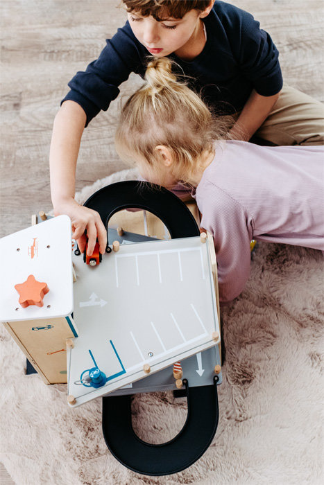 Parking samochodowy wielopiętrowy dla autek Small Foot