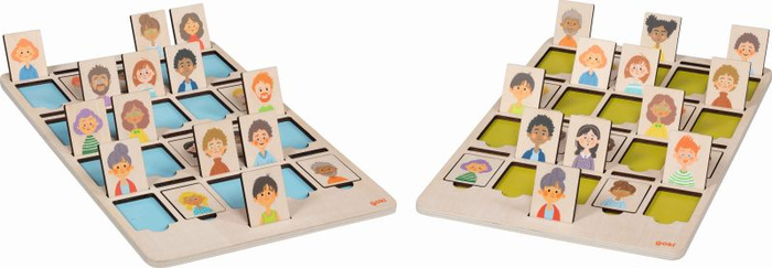 Drewniana gra rodzinna Zgadnij, kim jestem Goki