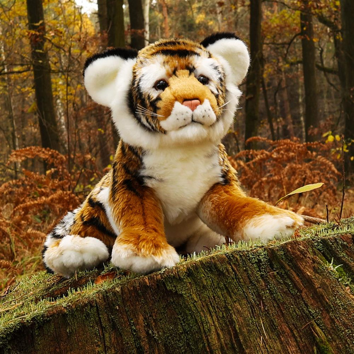 Maskotka dla dzieci leżący tygrys 33 cm Rappa