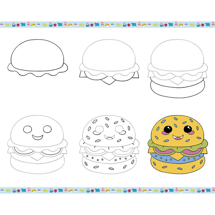 Rysowanie krok po kroku z brokatowymi markerami 20 rysunków i kolorowanek