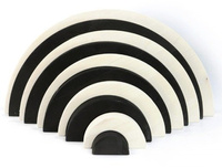 Klocki drewniane dla dzieci Łuk biel i czerń Bajo