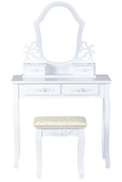 Toaletka dla dziewczynki z krzesłem Biały ogród Goodhome